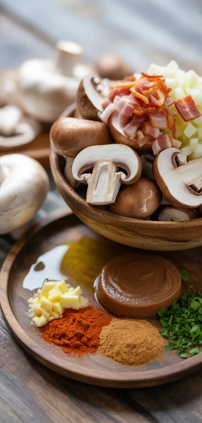Ingredients photo for Cowboy Mushrooms Recipe