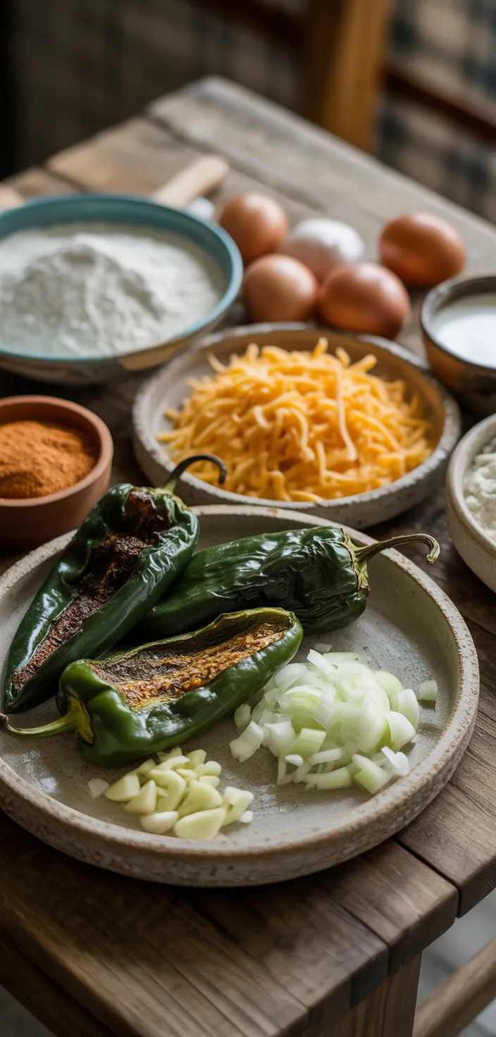 Ingredients photo for Easy Chile Relleno Casserole Recipe