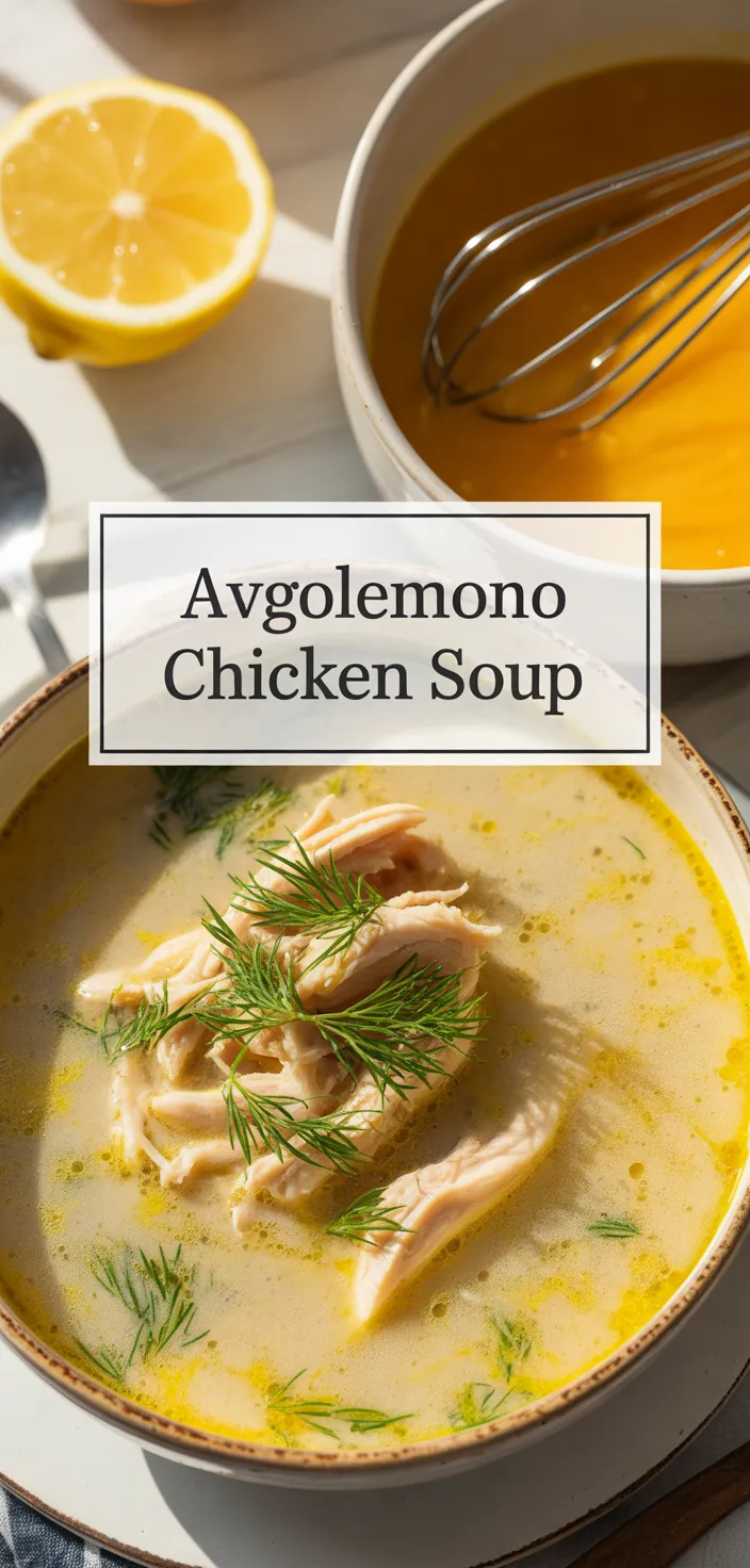 A photo of Avgolemono Soup...Greek Chicken Soup With Lemon Recipe