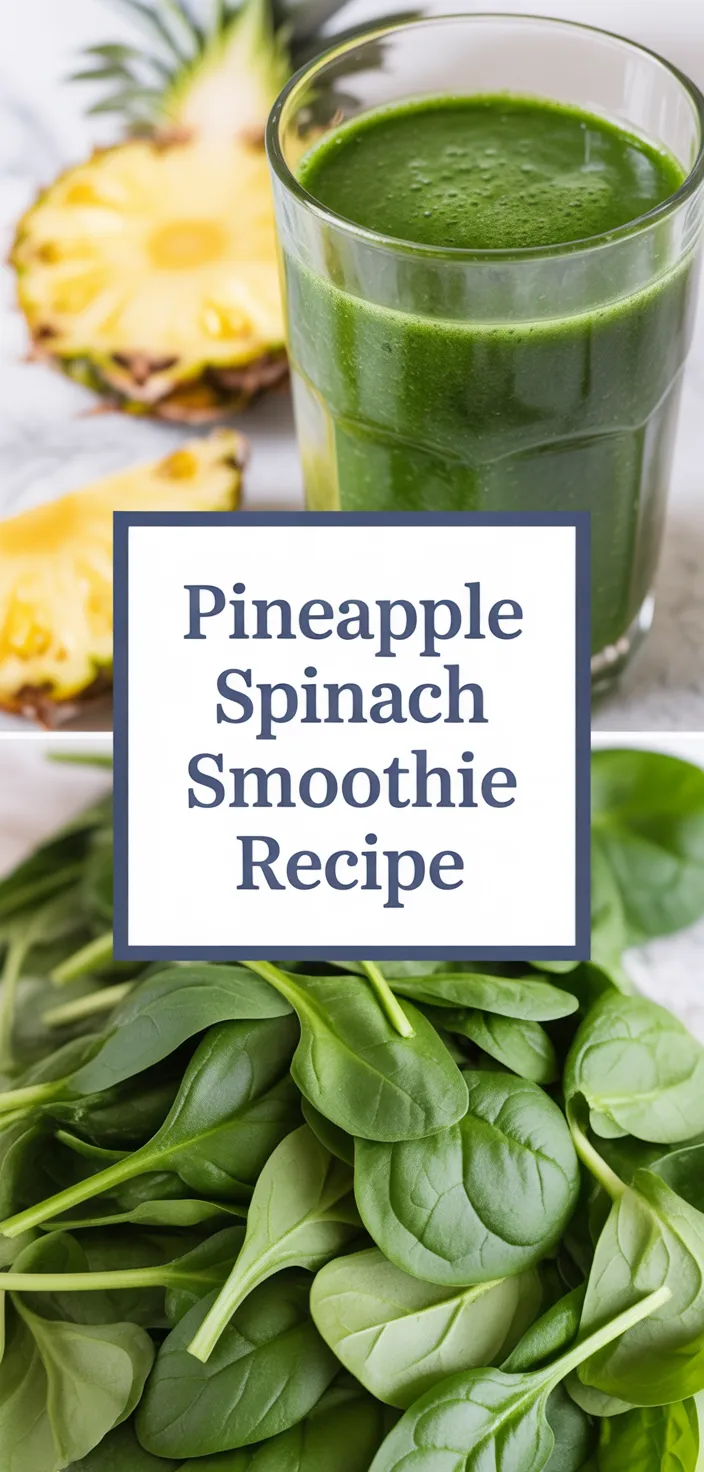 A photo of Pineapple Spinach Smoothie Recipe