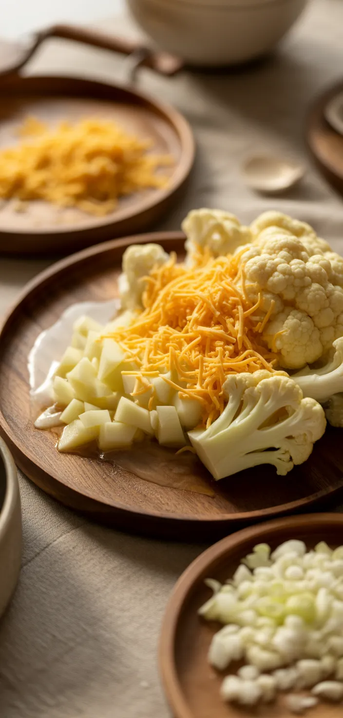 Ingredients photo for Cauliflower Cheese Soup Recipe