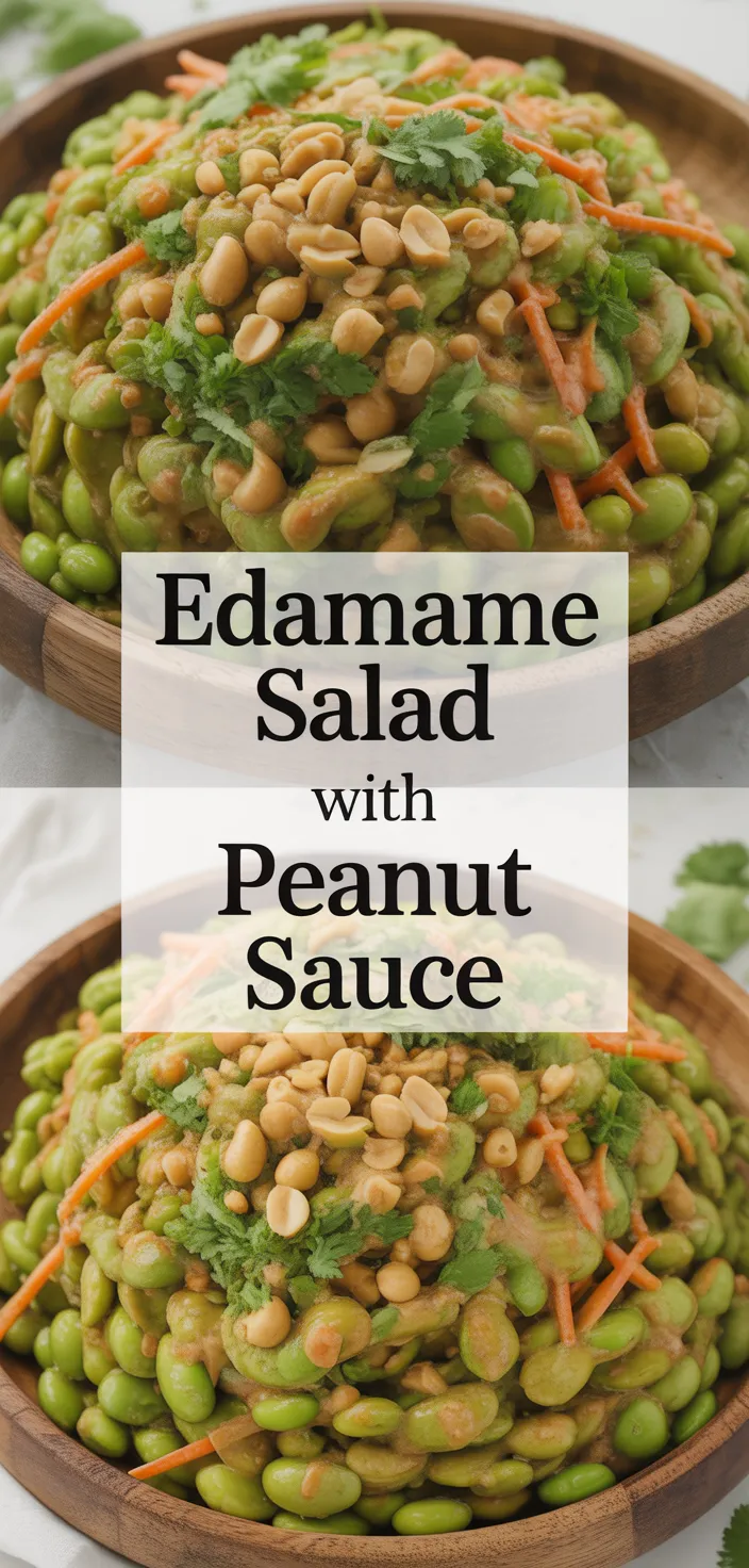 A photo of Edamame Salad With Peanut Sauce Recipe