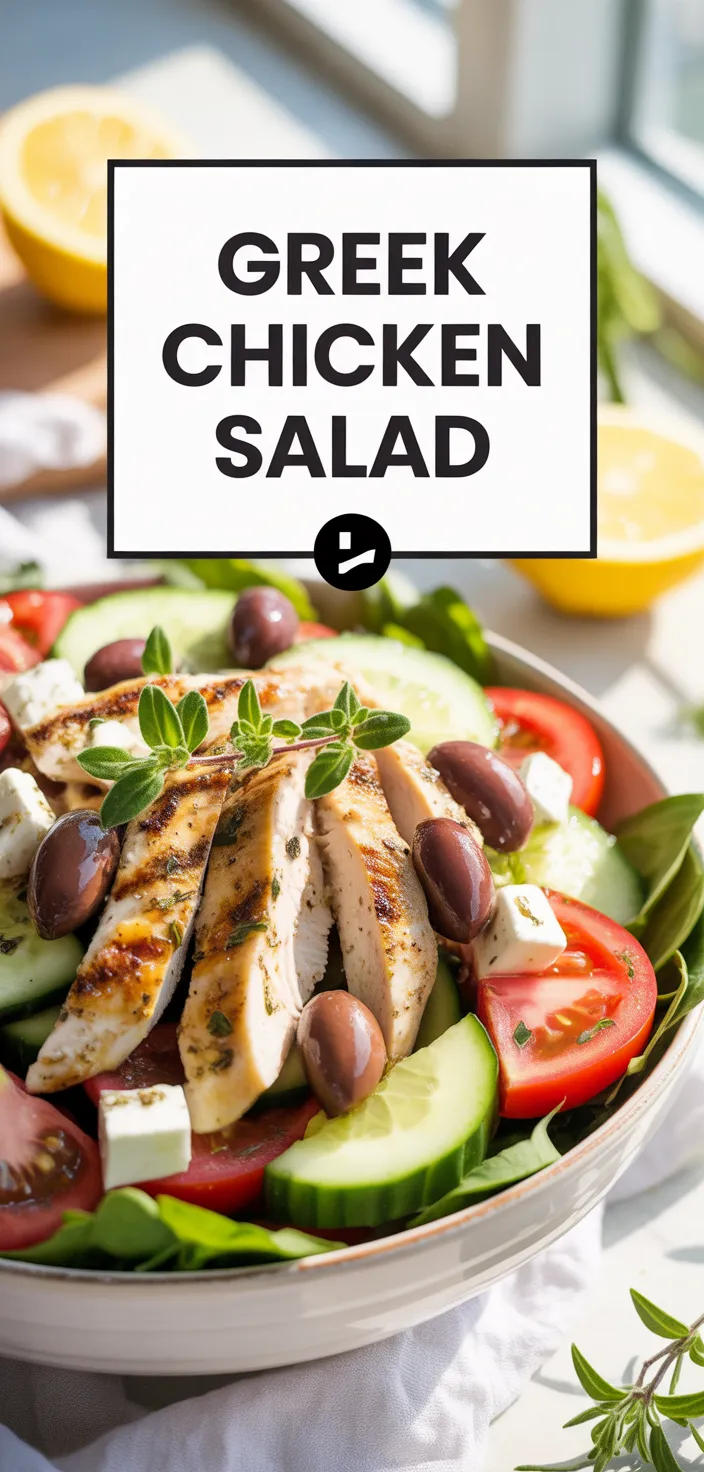 A photo of Greek Chicken Salad Recipe