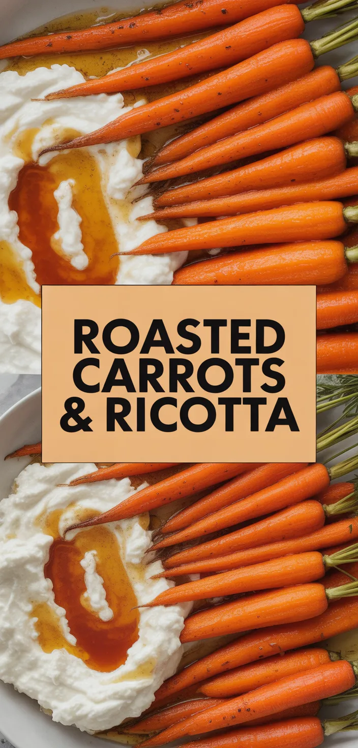 A photo of Roasted Carrots With Whipped Ricotta And Hot Honey Recipe