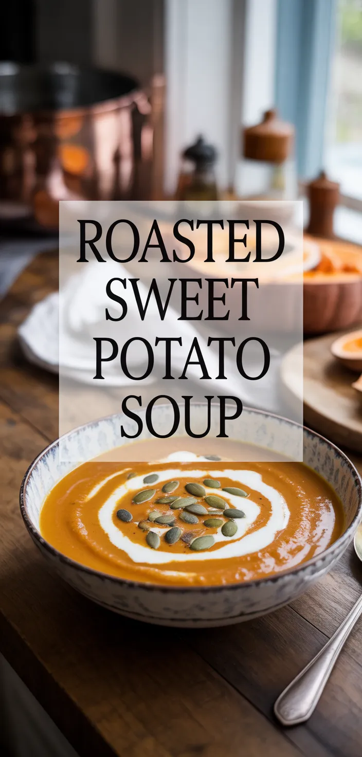 A photo of Roasted Sweet Potato Soup Recipe