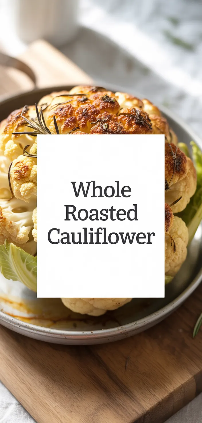A photo of Whole Roasted Cauliflower Recipe