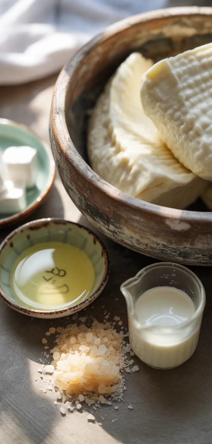 Ingredients photo for Feta Cheese From Scratch Recipe