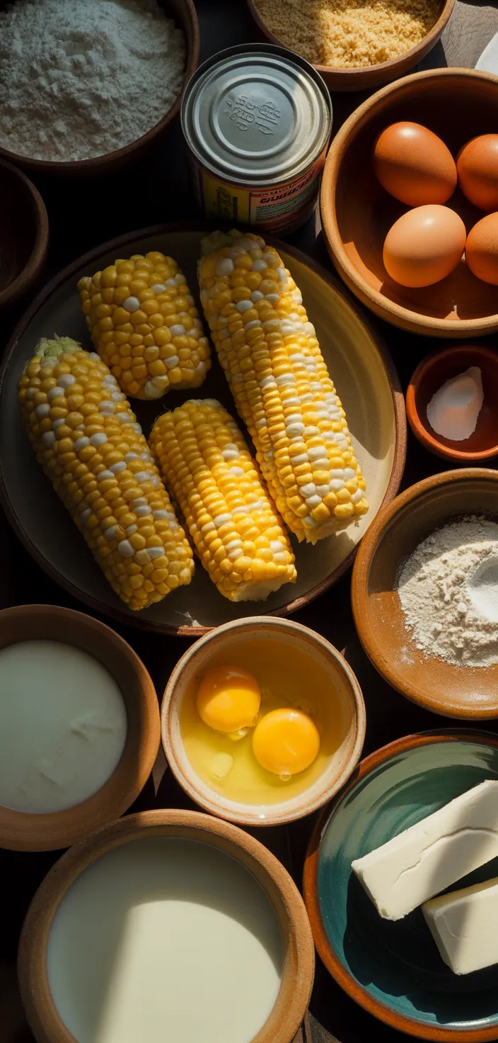 Ingredients photo for Pastel Pan De Elote Recipe