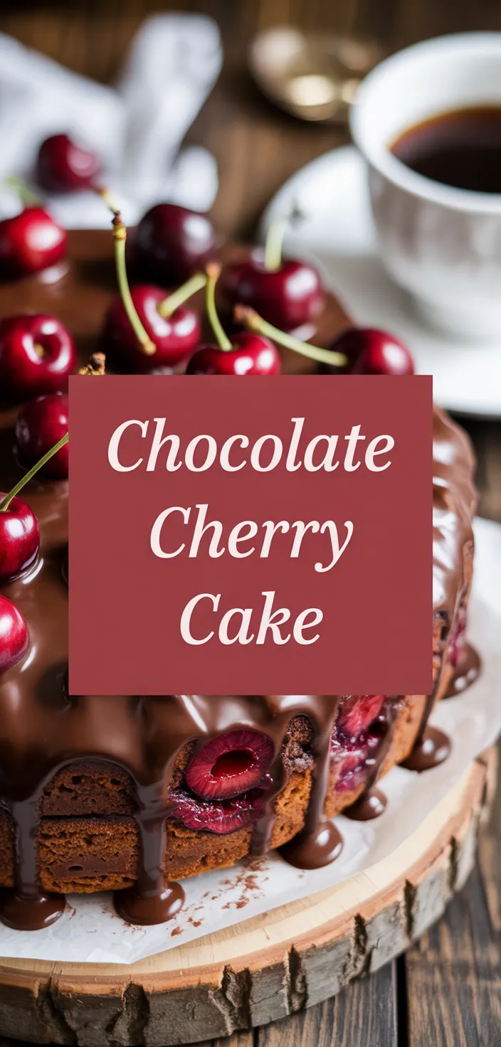 A photo of Chocolate Cherry Cake Recipe