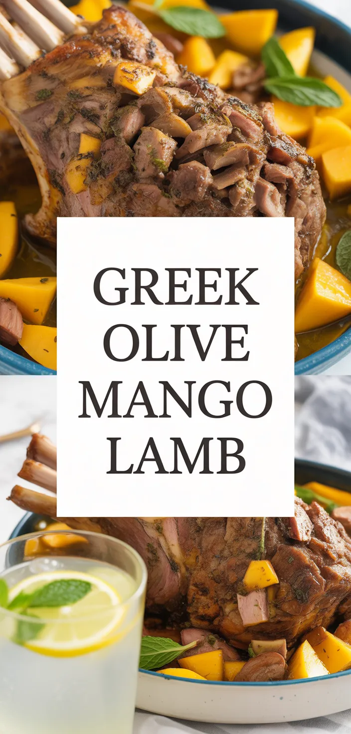 A photo of Greek Style Roasted Lamb • Olive & Mango Recipe