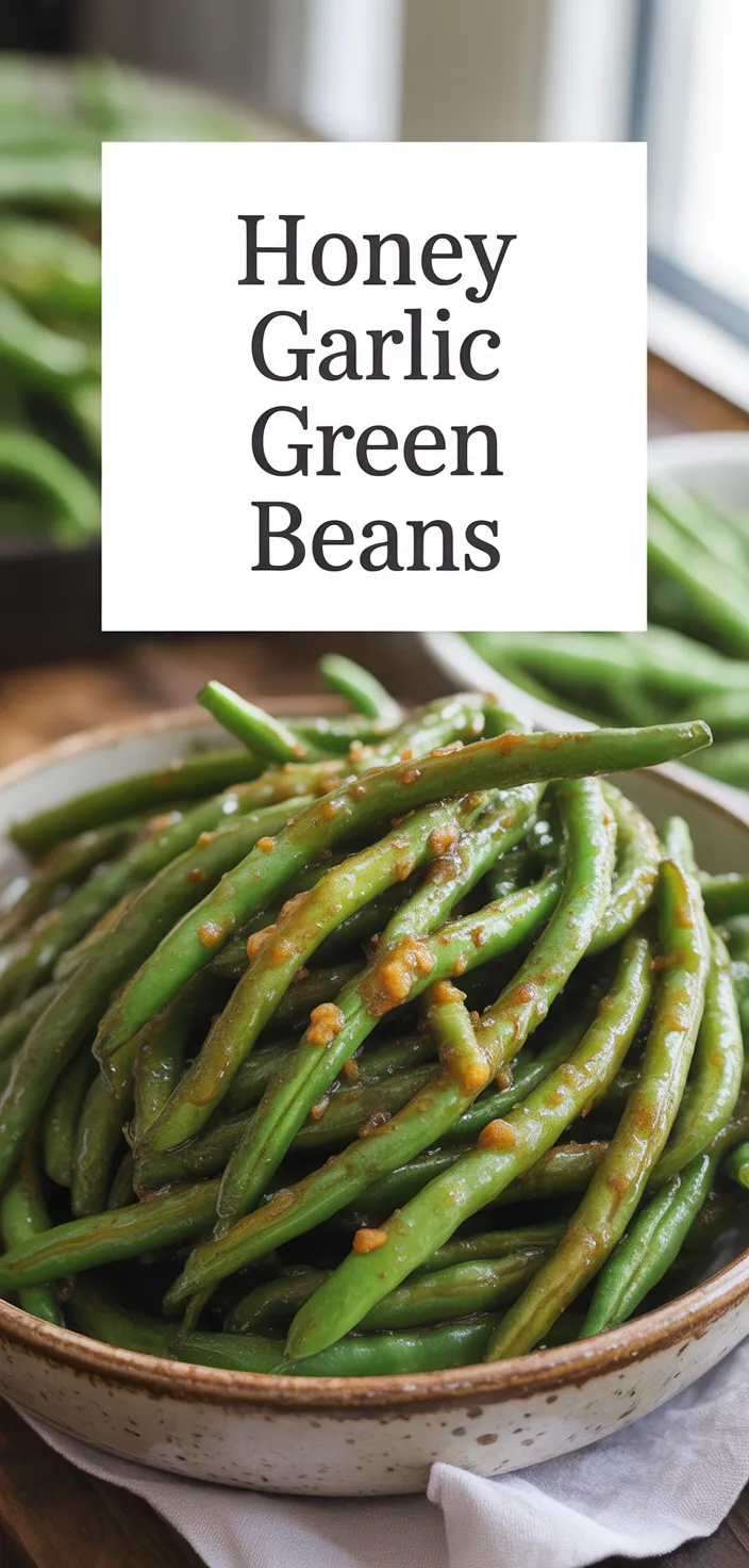 A photo of Honey Garlic Green Beans Recipe