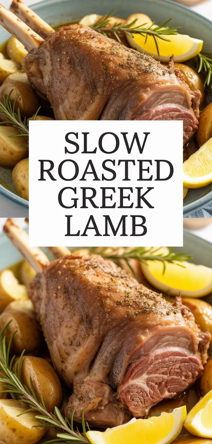 A photo of Slow Roasted Greek Lamb Recipe