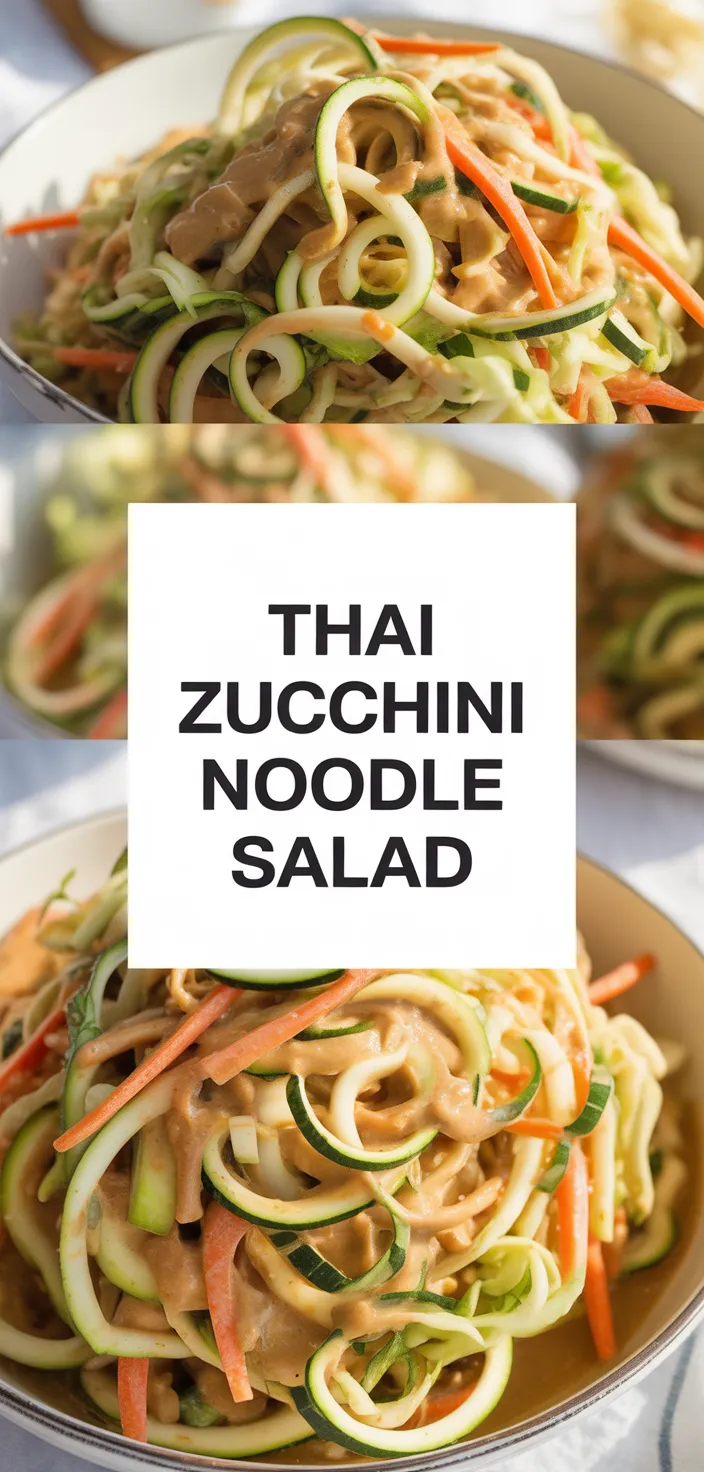 A photo of Thai Zucchini Noodle Salad Recipe