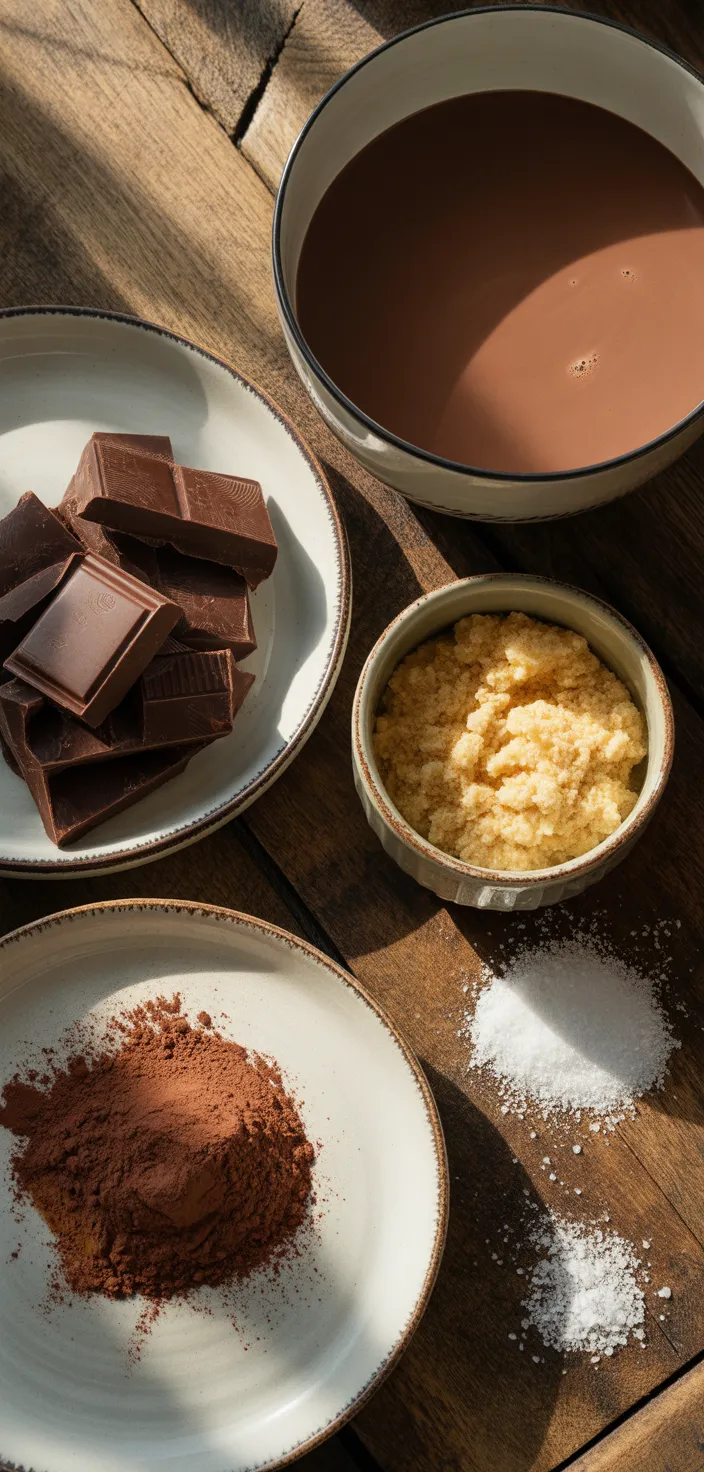 Ingredients photo for Italian Hot Chocolate Recipe