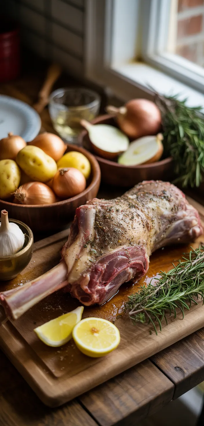 Ingredients photo for Slow Roasted Greek Lamb Recipe