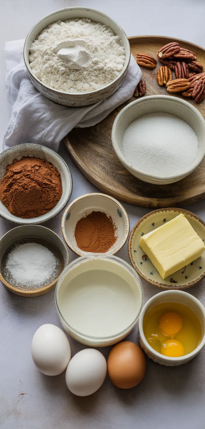 Ingredients photo for The BEST Chocolate Texas Sheet Cake Recipe