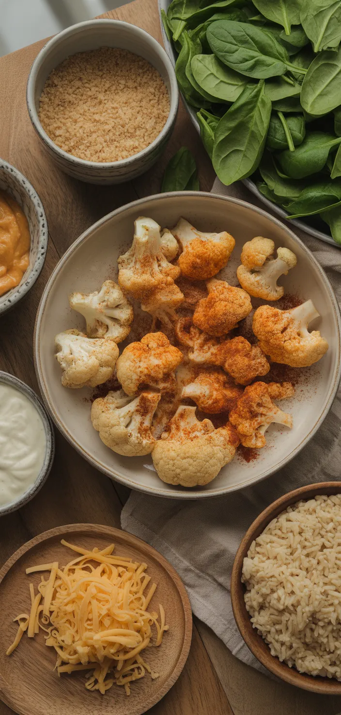 Ingredients photo for Buffalo Cauliflower Wraps Recipe