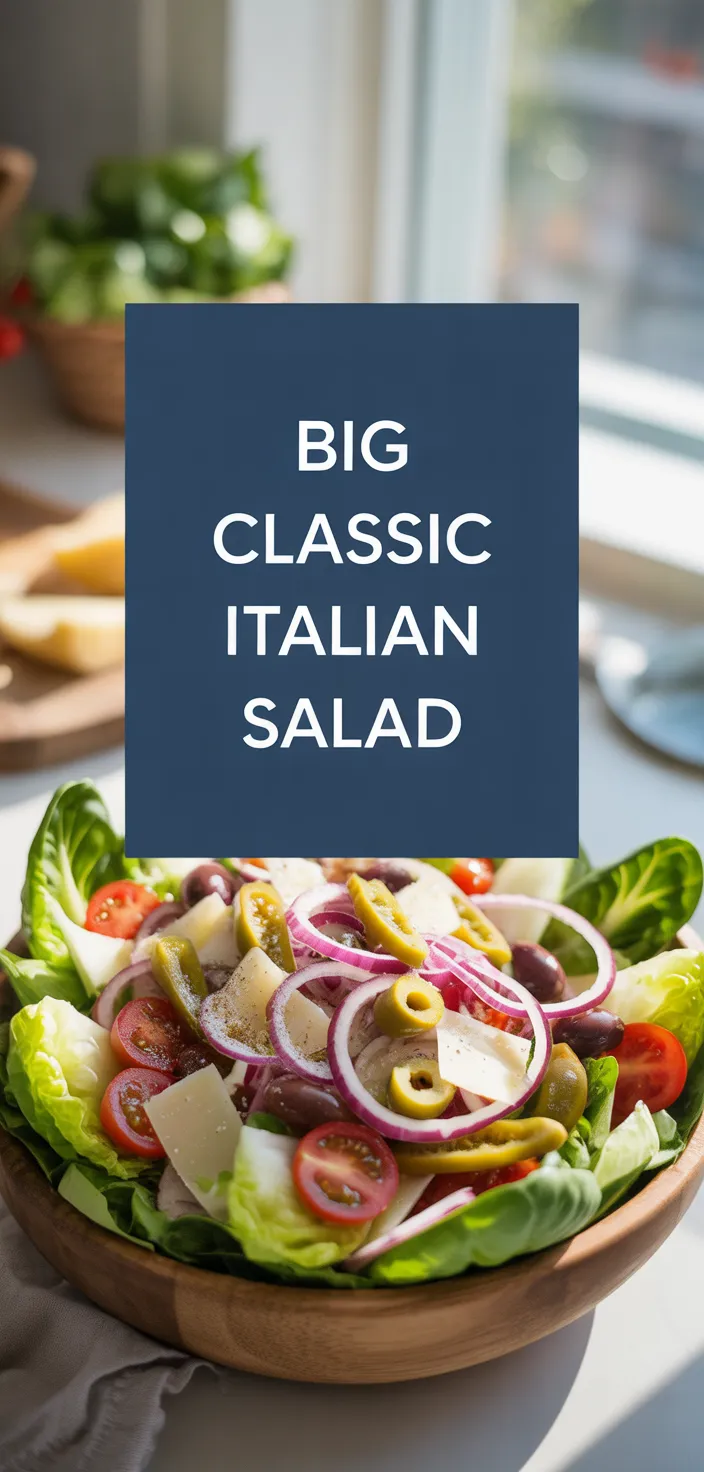 A photo of Big Classic Italian Salad Recipe