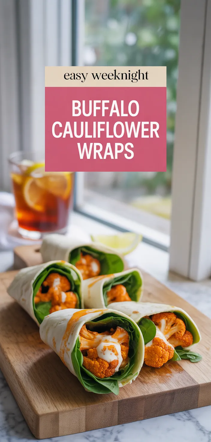 A photo of Buffalo Cauliflower Wraps Recipe
