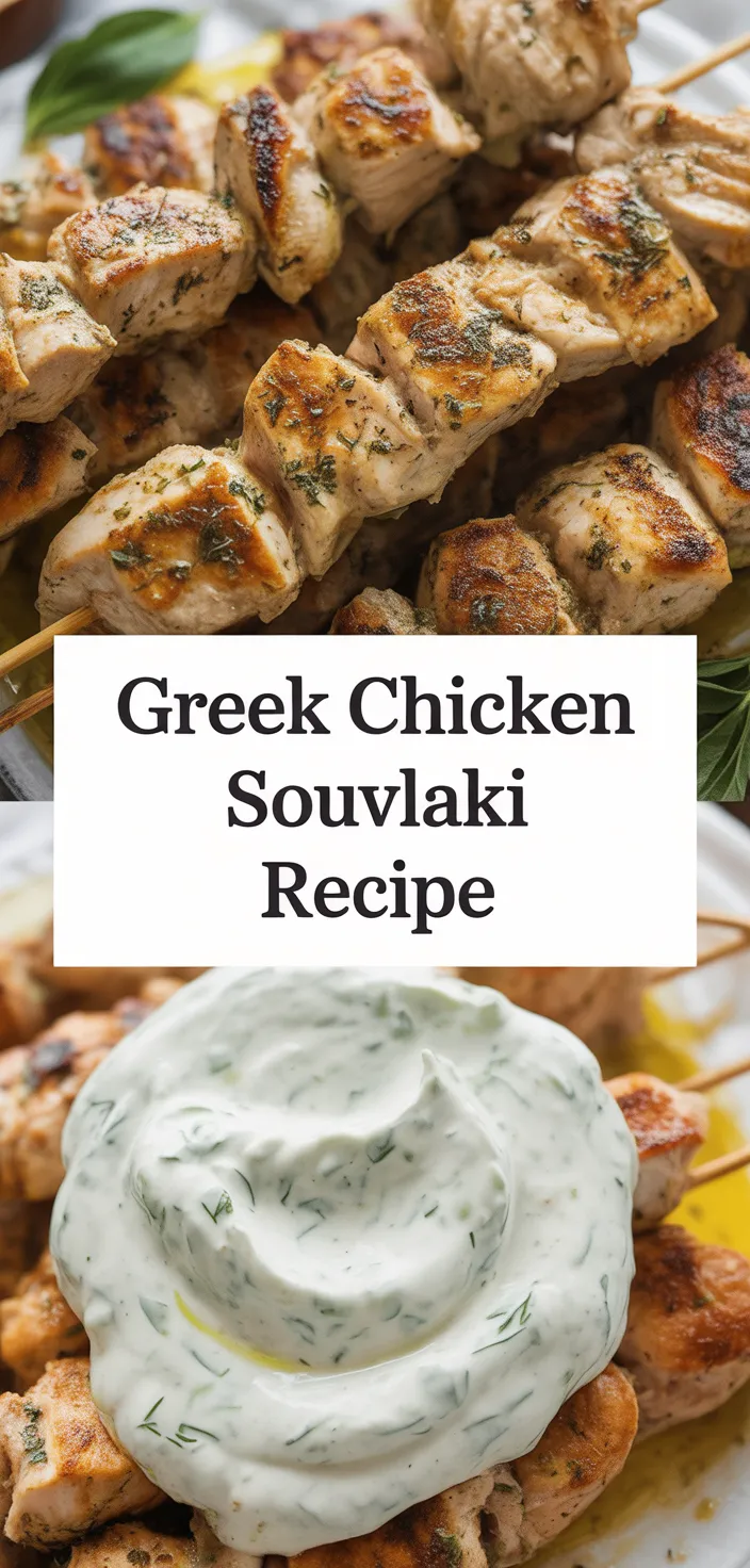 A photo of Greek Chicken Souvlaki Recipe