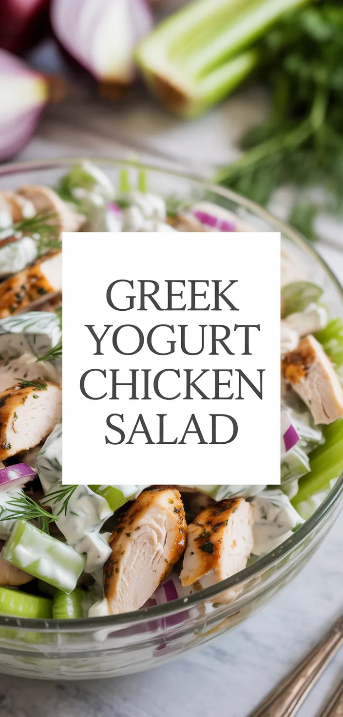 A photo of HEALTHY CHICKEN SALAD RECIPE WITH GREEK YOGURT Recipe