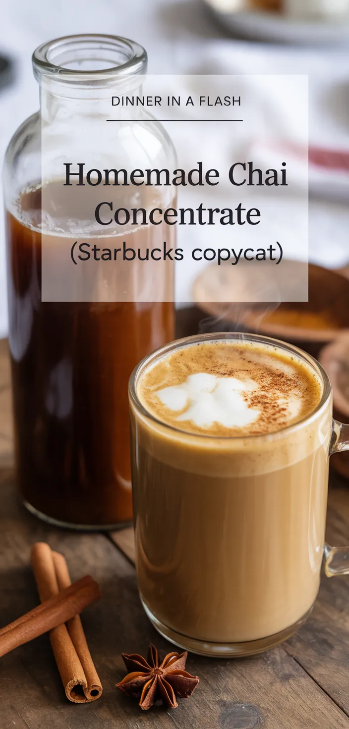 A photo of Homemade Chai Concentrate (Starbucks Copycat) Recipe