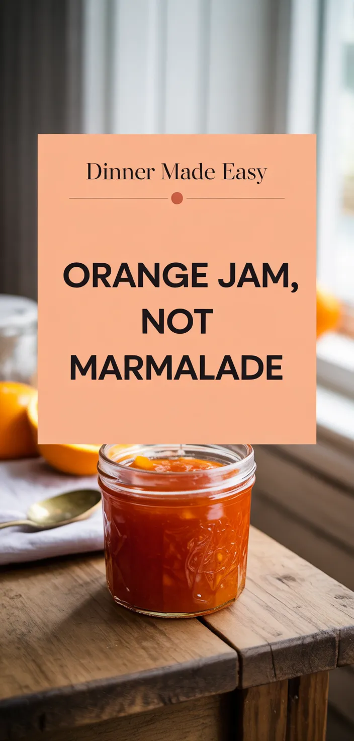 A photo of Orange Jam, Not Marmalade Recipe
