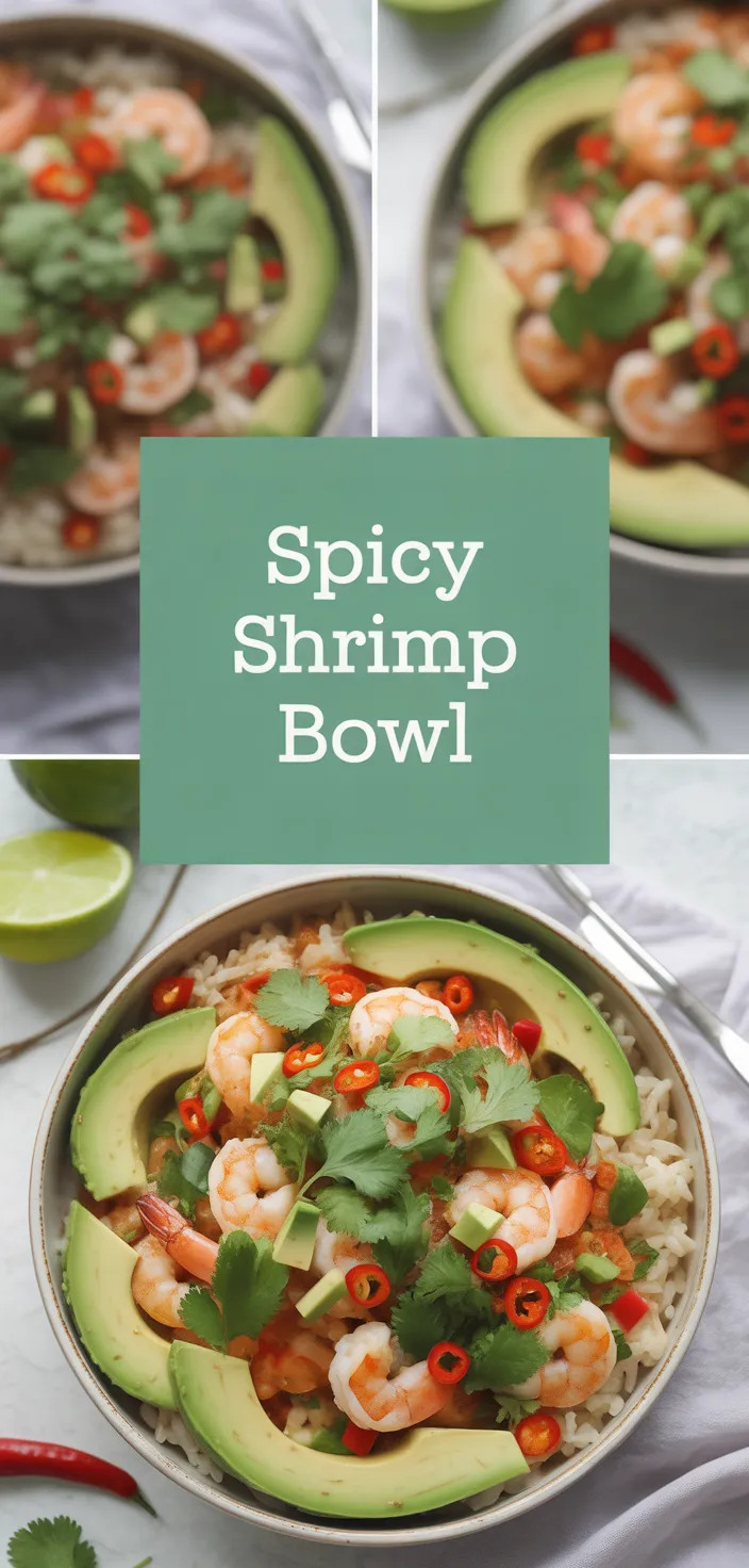 A photo of Spicy Shrimp And Avocado Rice Bowl: A Flavor Recipe