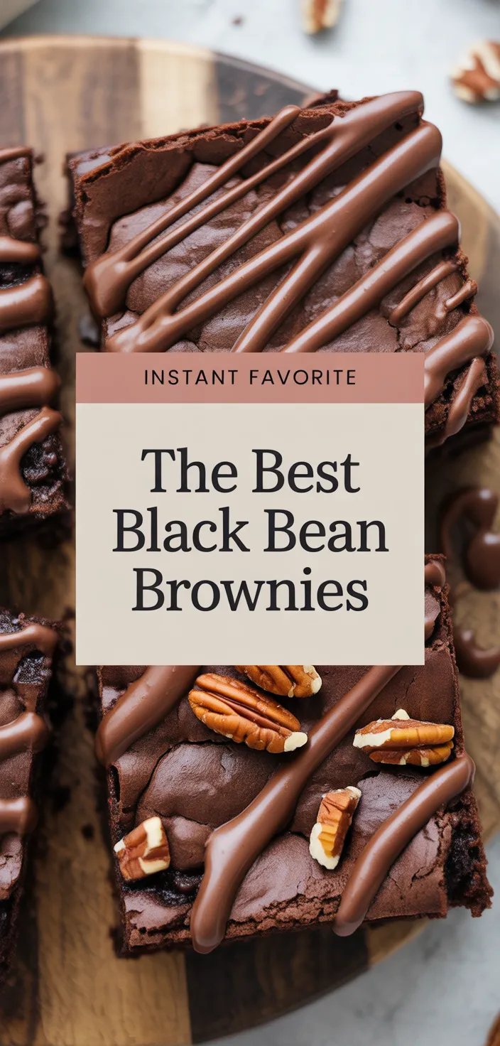A photo of The Best Black Bean Brownies Recipe