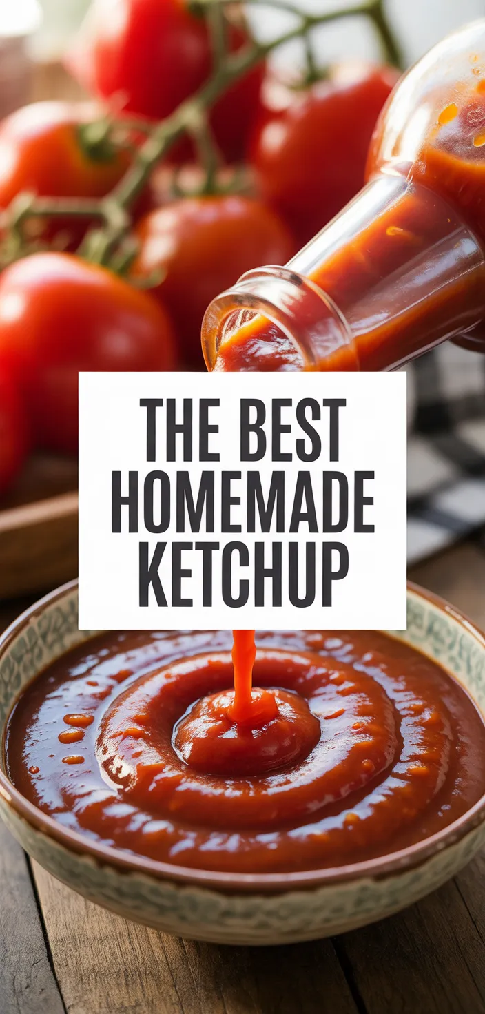 A photo of The Best Homemade Ketchup Recipe