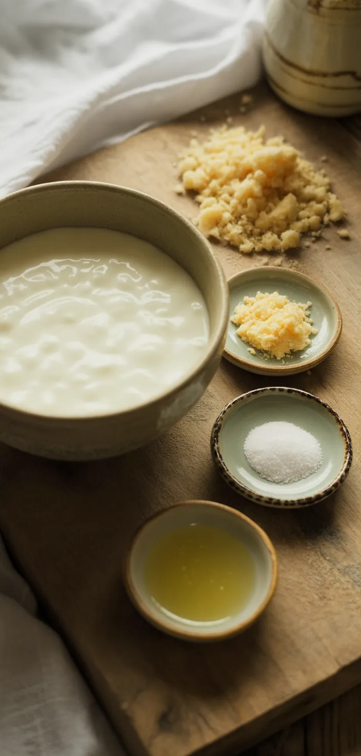 Ingredients photo for How To Make Havarti Cheese At Home Recipe