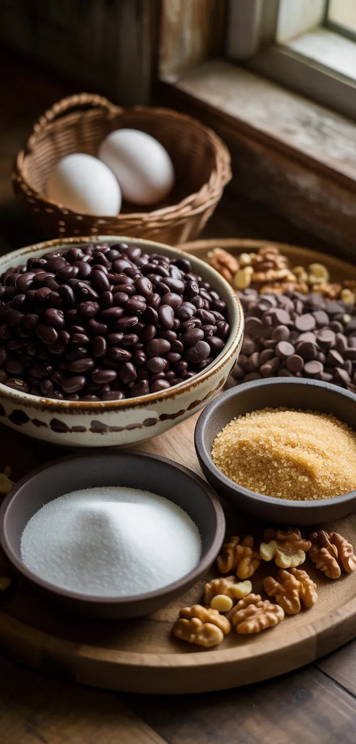 Ingredients photo for The Best Black Bean Brownies Recipe