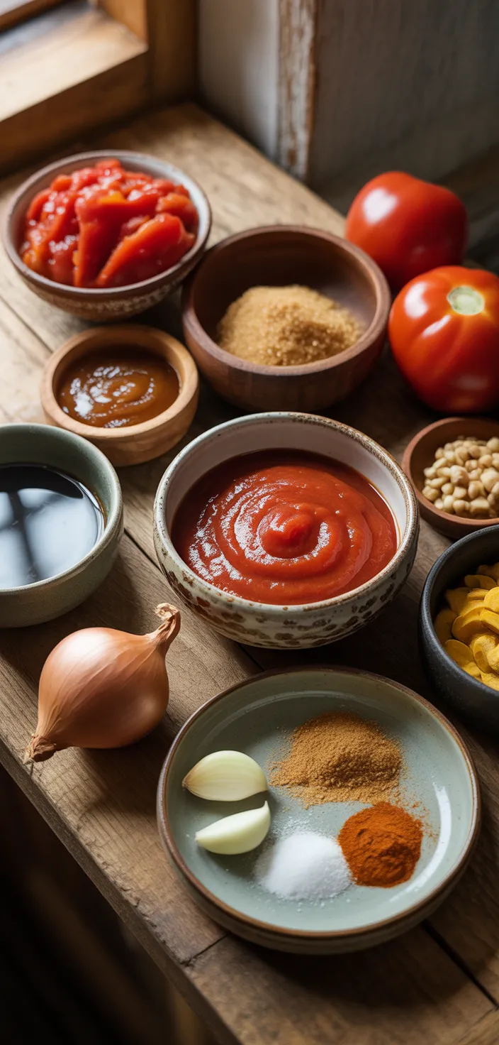 Ingredients photo for The Best Homemade Ketchup Recipe