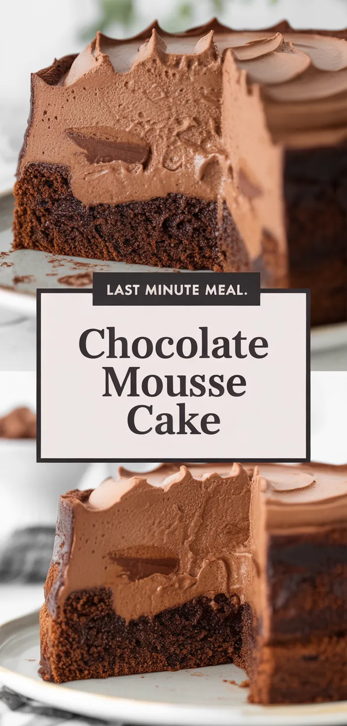 A photo of Chocolate Mousse Cake Recipe