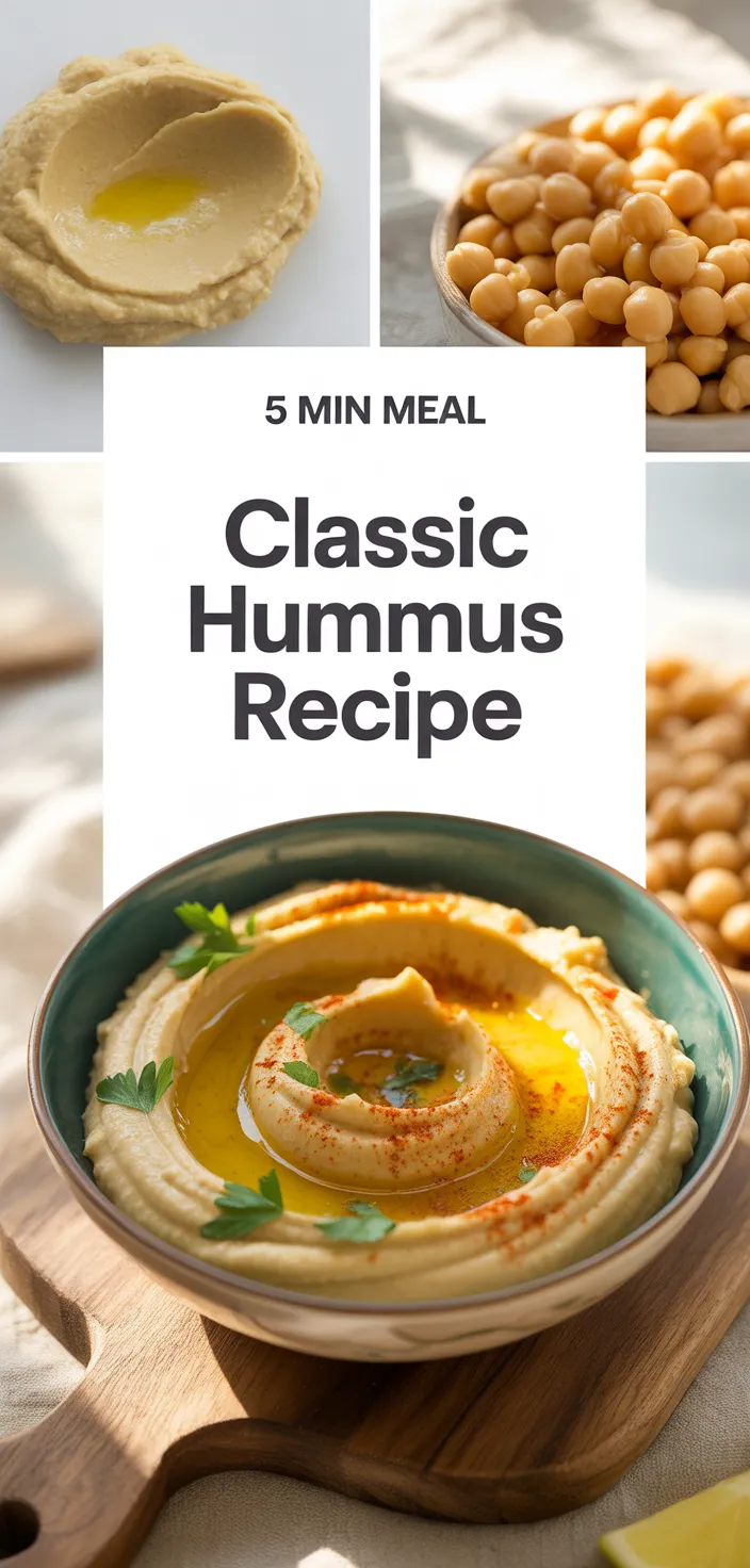 A photo of Classic Hummus Recipe