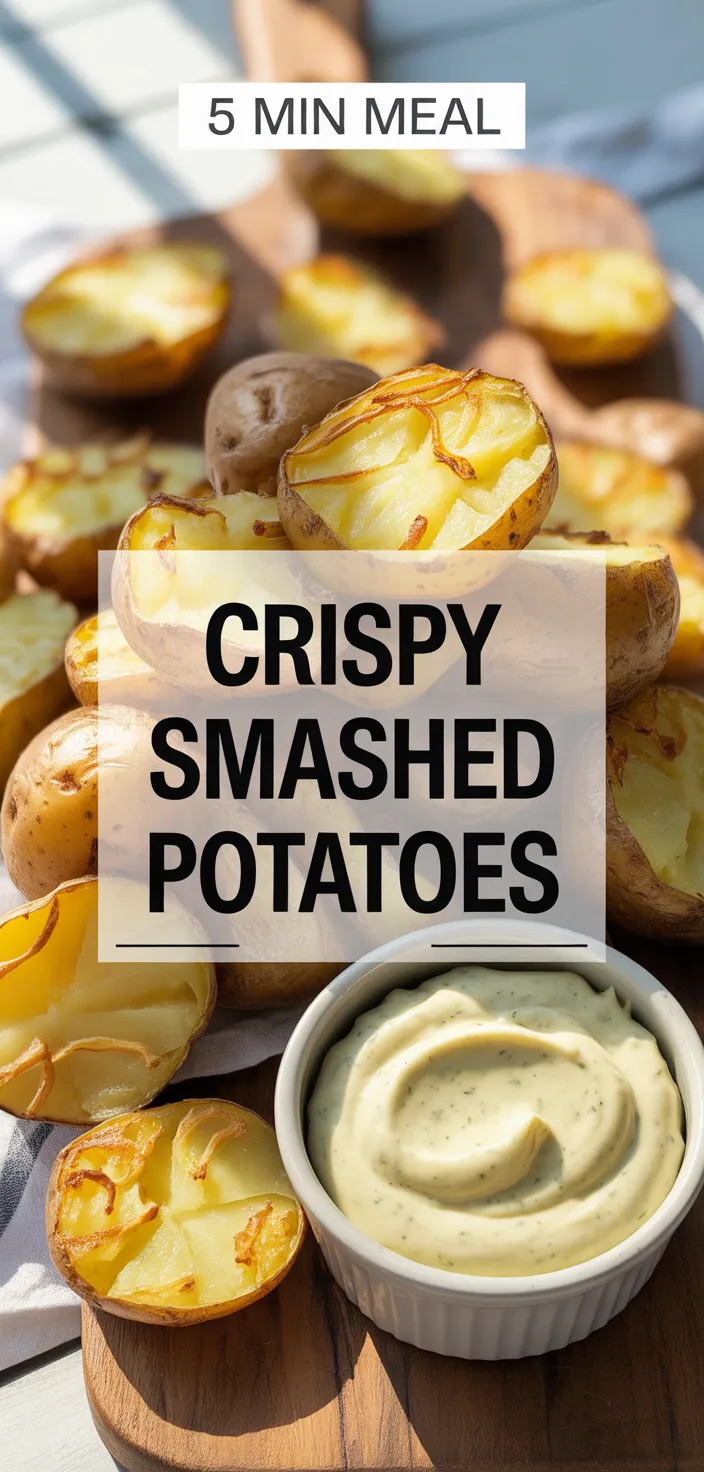 A photo of Crispy Smashed Potatoes Recipe