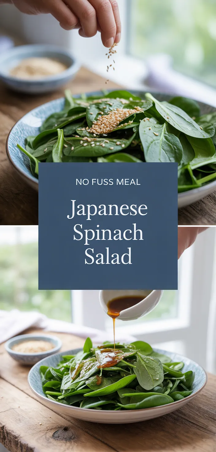 A photo of Japanese Spinach Salad Recipe