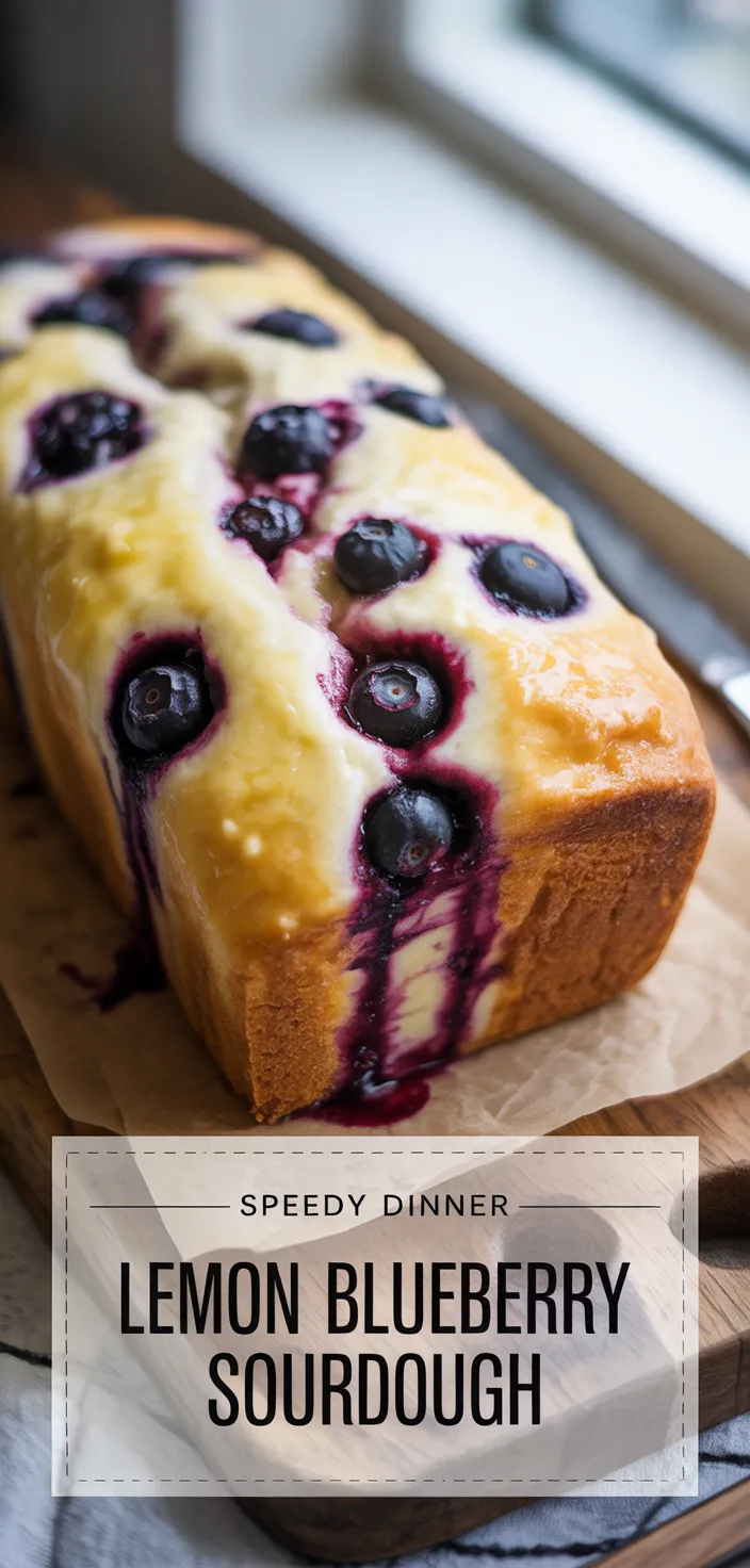 A photo of Lemon Blueberry Cream Cheese Sourdough Recipe