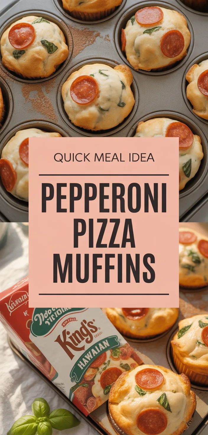 A photo of Pepperoni Pizza Muffins Recipe