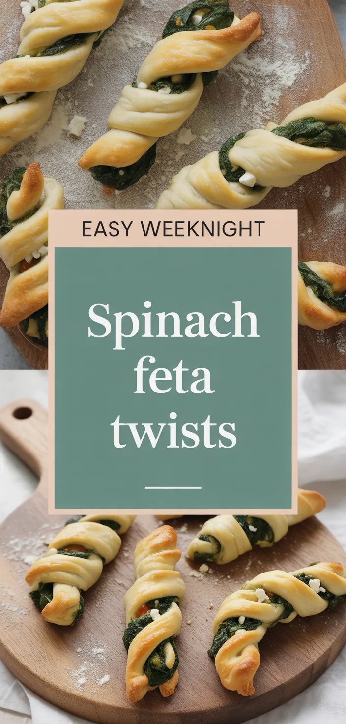 A photo of Spinach And Feta Puff Pastry Twists Recipe