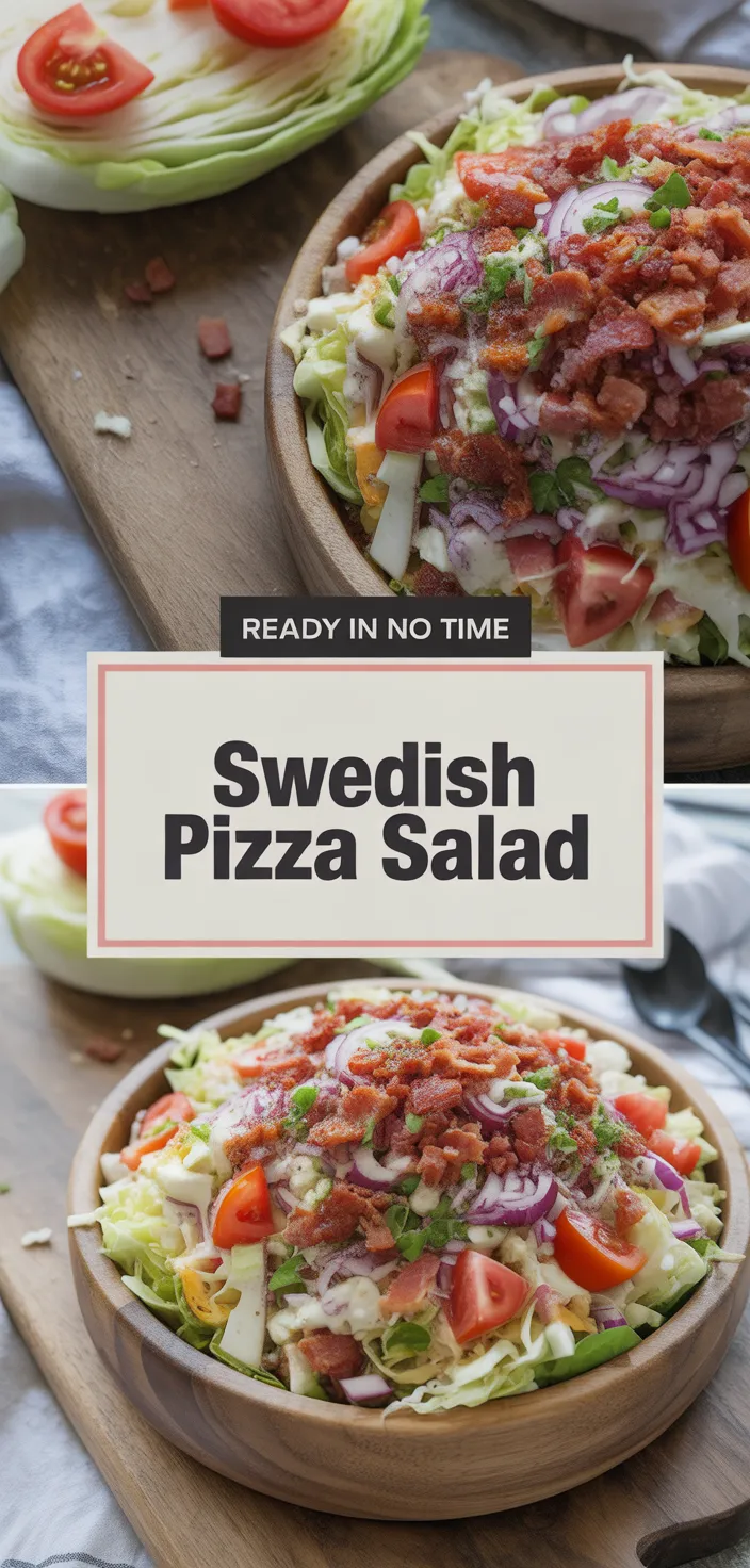 A photo of Swedish Pizza Salad (Coleslaw With Vinegar) Recipe