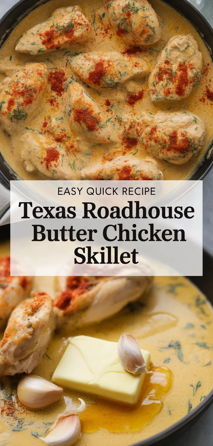 A photo of Texas Roadhouse Butter Chicken Skillet Recipe