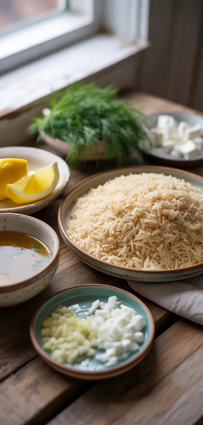 Ingredients photo for Easy Greek Style Rice Recipe