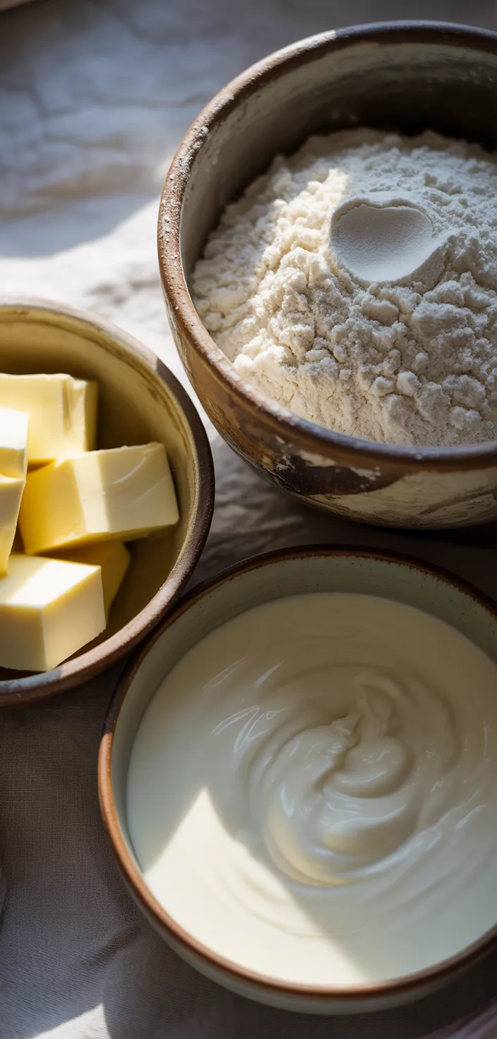 Ingredients photo for Easy Homemade Biscuits Recipe