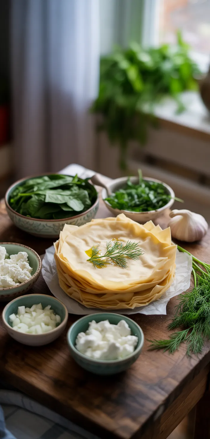 Ingredients photo for Easy Spanakopita Recipe