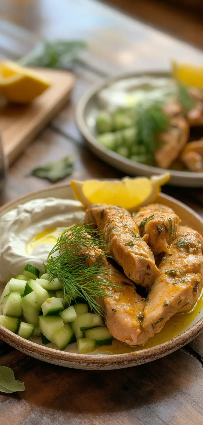Ingredients photo for Greek Chicken Souvlaki With Tzatziki Recipe
