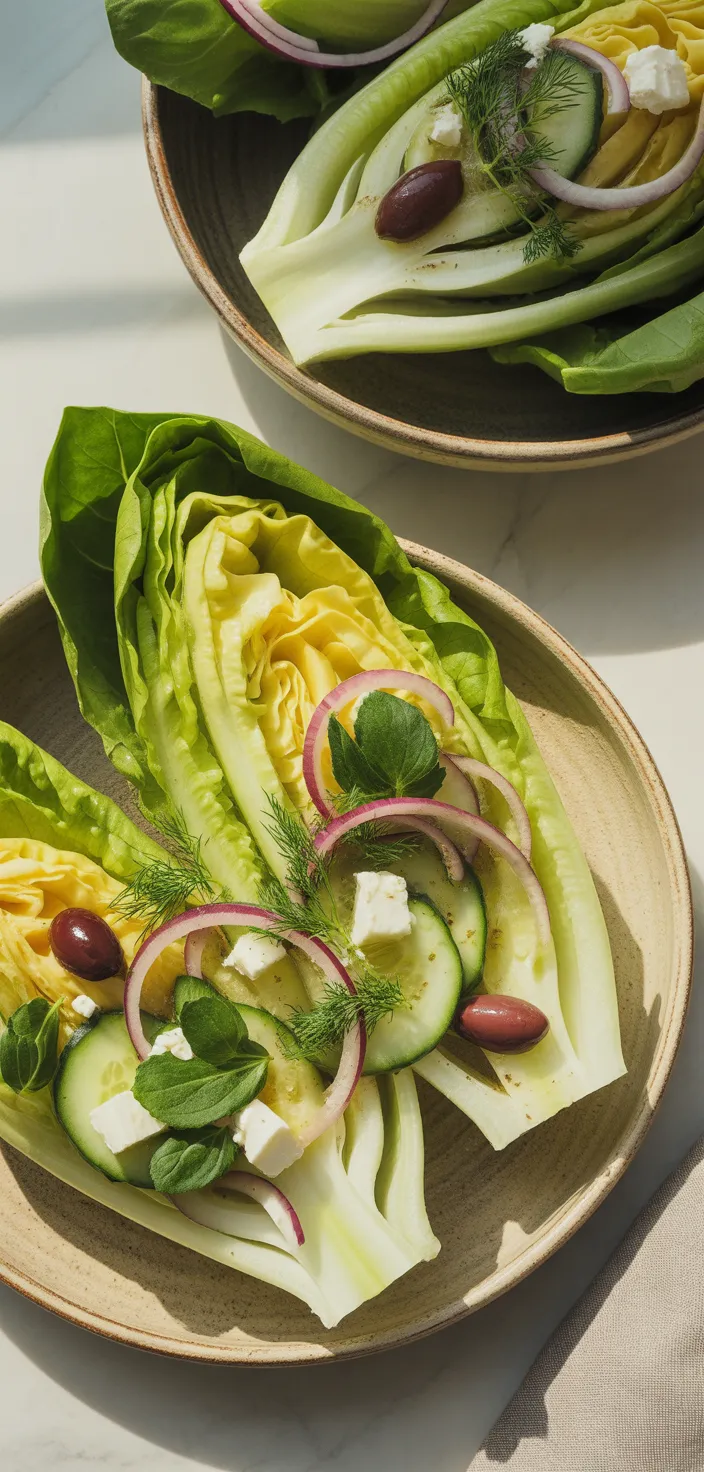 Ingredients photo for Greek Lettuce Salad (Maroulosalata) Recipe