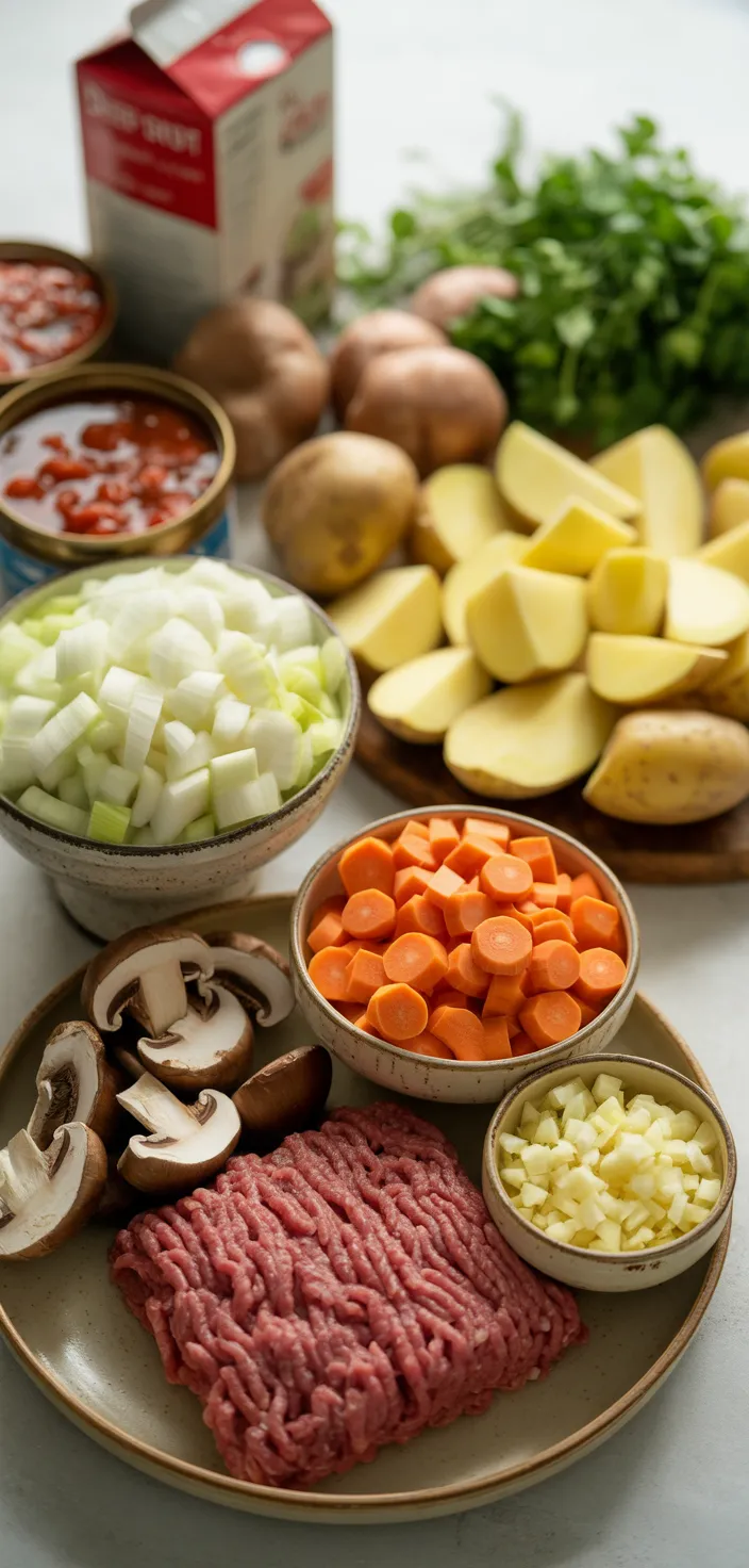 Ingredients photo for COTTAGE PIE Recipe