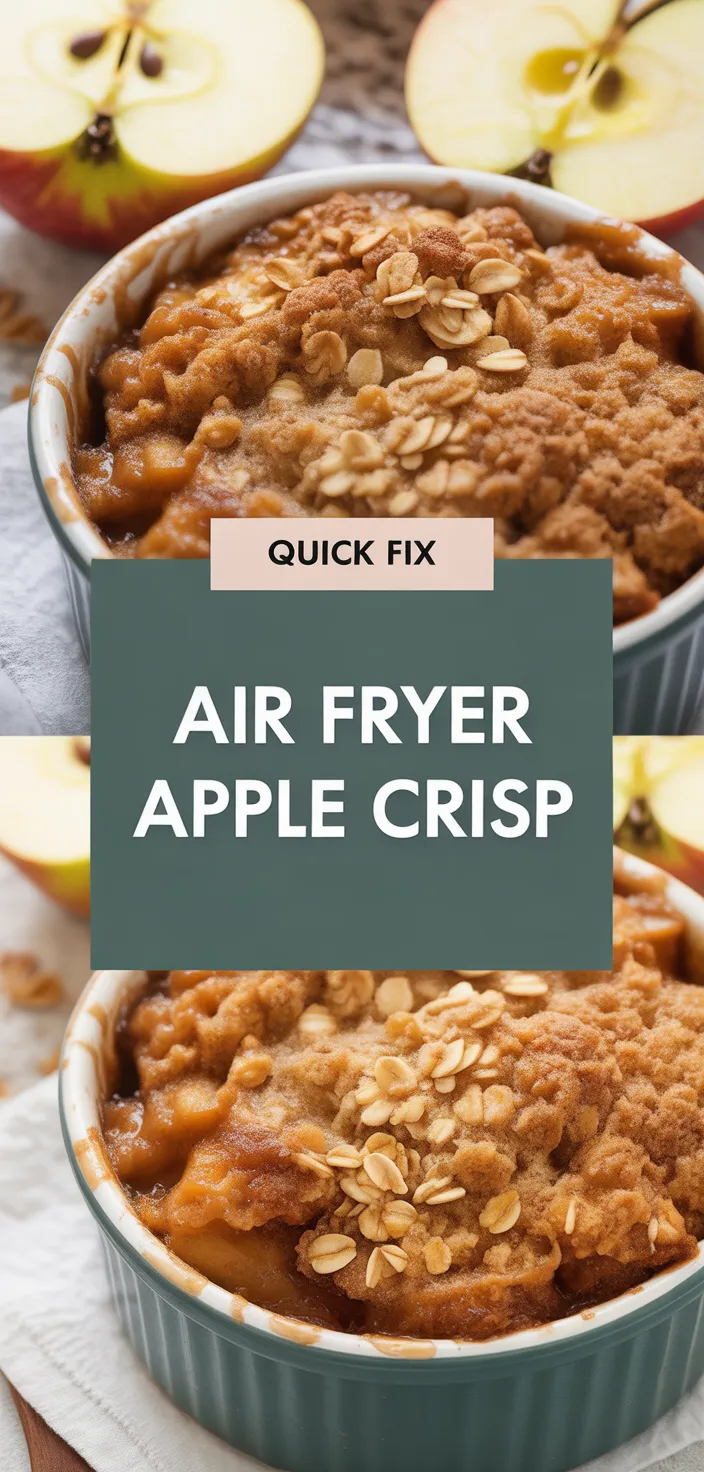 A photo of Air Fryer Apple Crisp Recipe