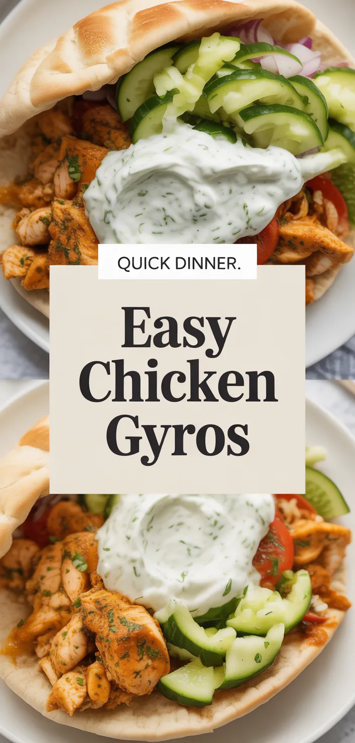 A photo of Easy Chicken Gyros Recipe